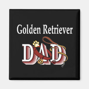 golden retriever dad Magnet