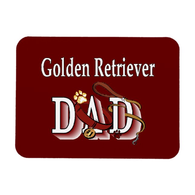 Golden Retriever Dad Magnet (Horizontal)