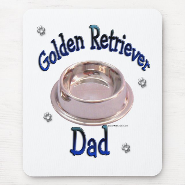 Golden Retriever Dad Mouse Mat (Front)