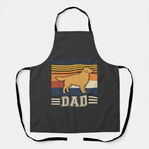 Golden Retriever Dad Retro Dog Apron