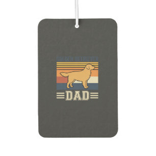 Golden Retriever Dad Retro Dog Car Air Freshener
