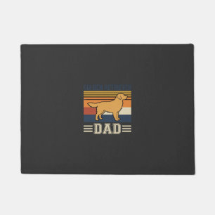 Golden Retriever Dad Retro Dog Doormat