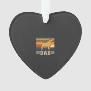 Golden Retriever Dad Retro Dog Ornament