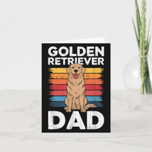 Golden Retriever Dad Shirt Men Daddy Dog Lover Fat Card