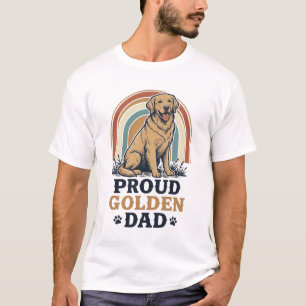 Golden Retriever Dad Shirt Vintage Dog Father Gift