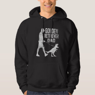 Golden Retriever Dad Trex Dinosaur Dog Owners Hoodie