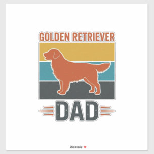 Golden Retriever Dad Vintage Dog Lover Vector Desi