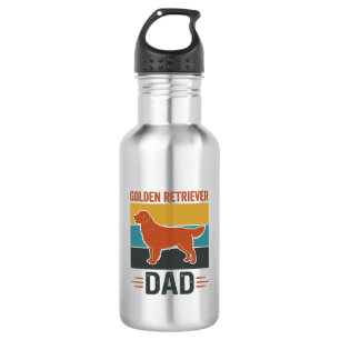 Golden Retriever Dad Vintage Dog Lover Vector Desi 532 Ml Water Bottle