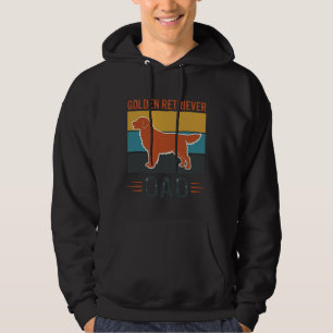 Golden Retriever Dad Vintage Dog Lover Vector Desi Hoodie