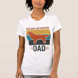 Golden Retriever Dad Vintage Dog Lover Vector Desi T-Shirt