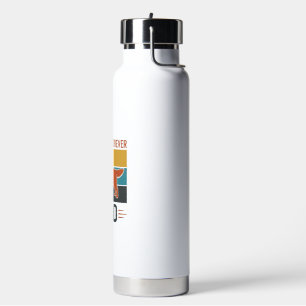 Golden Retriever Dad Vintage Dog Lover Vector Desi Water Bottle
