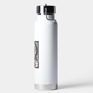 Golden Retriever Dad Vintage Engraving Design_1 Water Bottle