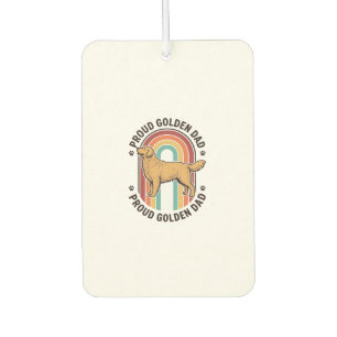 Golden Retriever Dad Vintage Engraving Dog Lover S Car Air Freshener