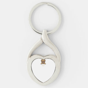 Golden Retriever Dad Vintage Engraving Key Ring
