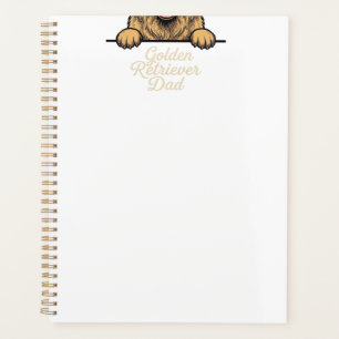 Golden Retriever Dad Vintage Engraving Planner