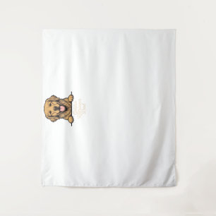 Golden Retriever Dad Vintage Engraving Tapestry