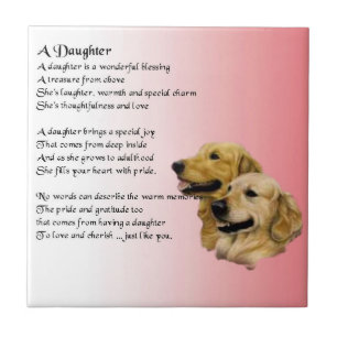 Golden Retriever - Daughter poem Tile