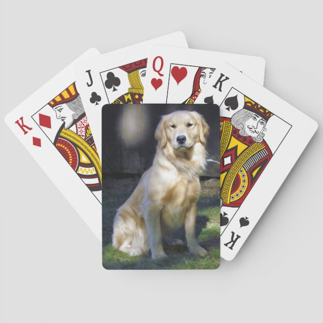 Golden Retriever Deck of Cards (Back)