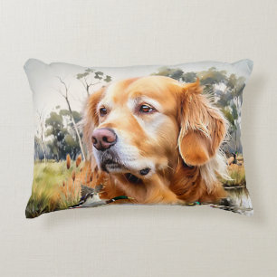Golden Retriever Decorative Cushion