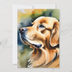 Golden Retriever Dog A Holiday Card