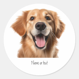 Golden Retriever Dog Address Label