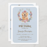 Golden Retriever Dog Baby Shower Invitation<br><div class="desc">Golden Retriever Dog Baby Shower</div>