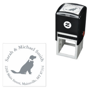 Golden Retriever Dog Baby Shower Self-inking Stamp