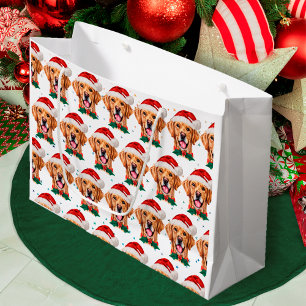 Golden Retriever Dog Breed Christmas Large Gift Bag