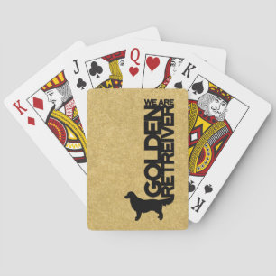 Golden Retriever Dog Breed Playing Cards Theme