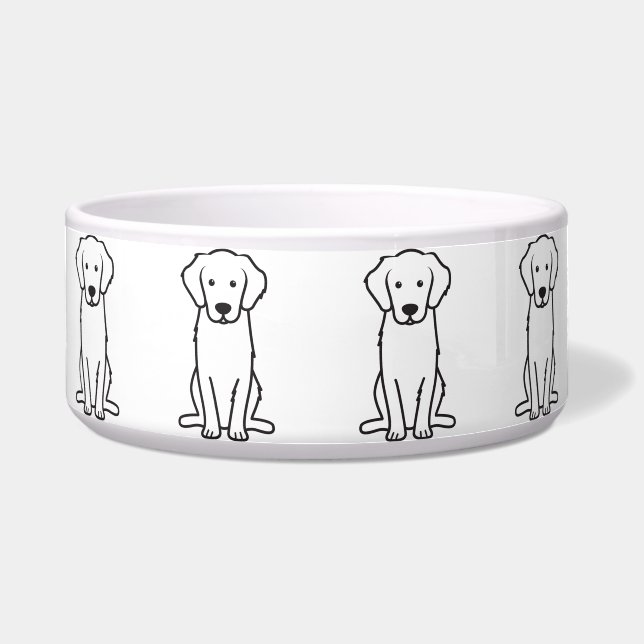 Golden Retriever Dog Cartoon (Front)