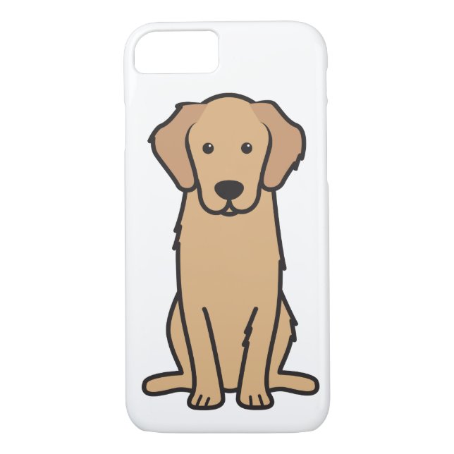 Golden Retriever Dog Cartoon Case-Mate iPhone Case (Back)
