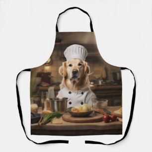 Golden Retriever Dog Chef Apron