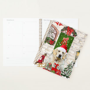 Golden Retriever Dog Christmas Gift Bag Planner