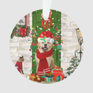 Golden Retriever Dog Christmas Ornament