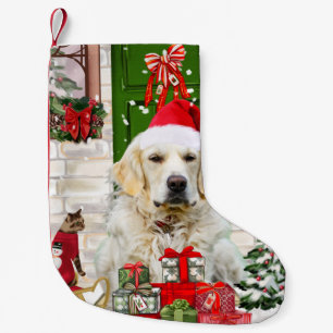 Golden Retriever Dog Christmas Small Christmas Stocking