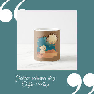 golden retriever dog coffee coffee mug
