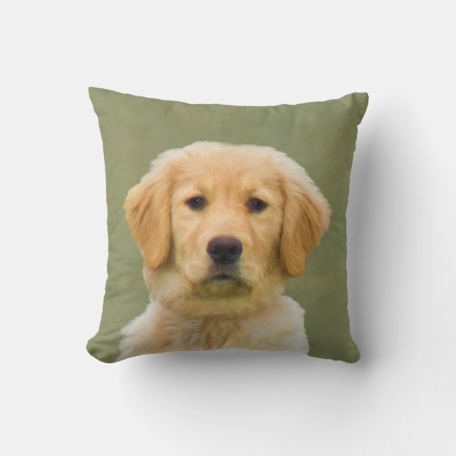 Golden Retriever Dog Cushion (Front)