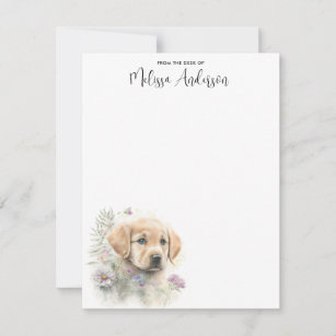 Golden Retriever Dog Cute Puppy Personalised  Card