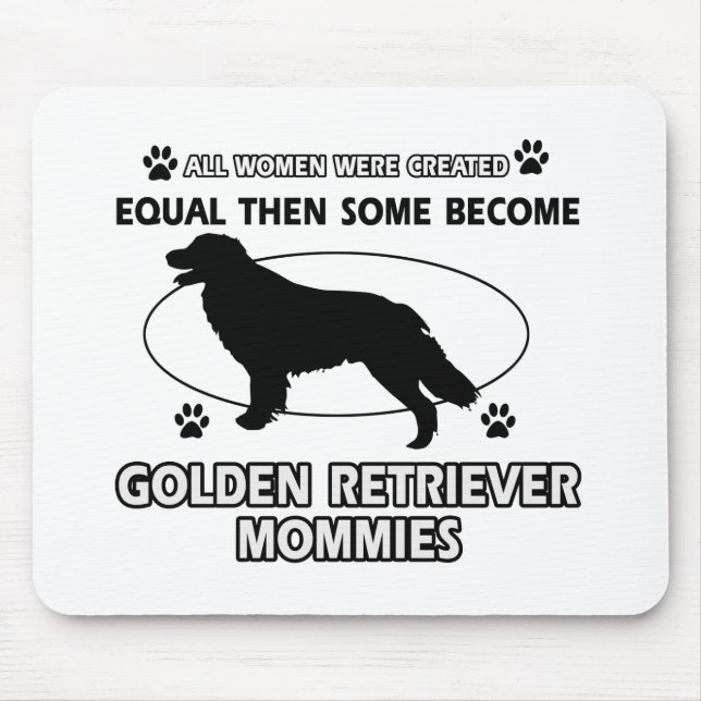Golden Retriever dog designs Mouse Mat (Front)