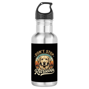 Golden Retriever Dog Don't Stop Retrievin 532 Ml Water Bottle