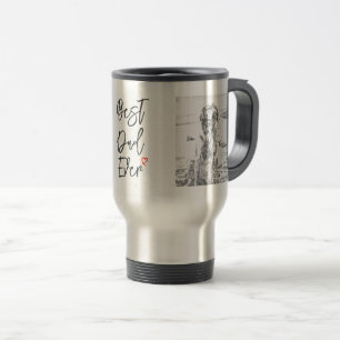 Golden Retriever Dog Drawing Father's Day Travel Mug