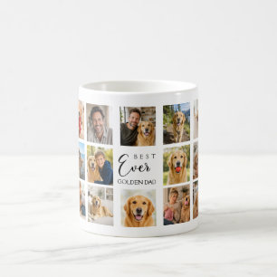 Golden Retriever dog father dad photo collage Coffee Mug