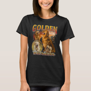 Golden Retriever Dog Golden Retriever Vintage 90s T-Shirt