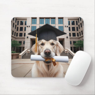 Golden Retriever Dog Graduate Mouse Mat