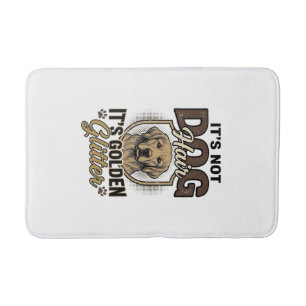 Golden Retriever Dog Hair Vintage Funny Shirt Desi Bath Mat