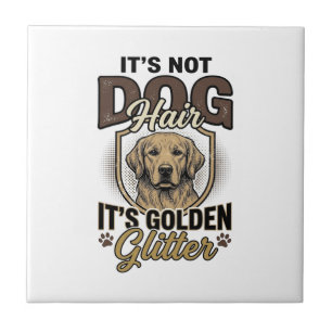 Golden Retriever Dog Hair Vintage Funny Shirt Desi Tile
