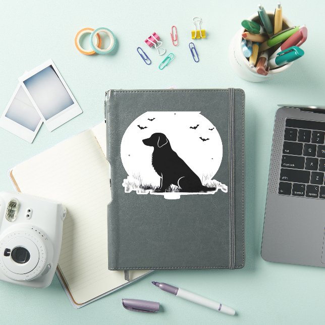Golden Retriever Dog – Halloween Moon Silhouette O (iPad Cover)