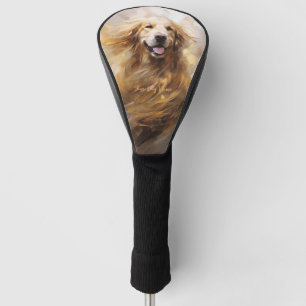 Golden Retriever Dog in the wind 001 - Yacobsen De Golf Head Cover