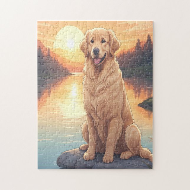 Golden Retriever dog Jigsaw Puzzle (Vertical)