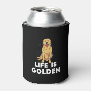 Golden Retriever Dog - Life Is Golden Can Cooler